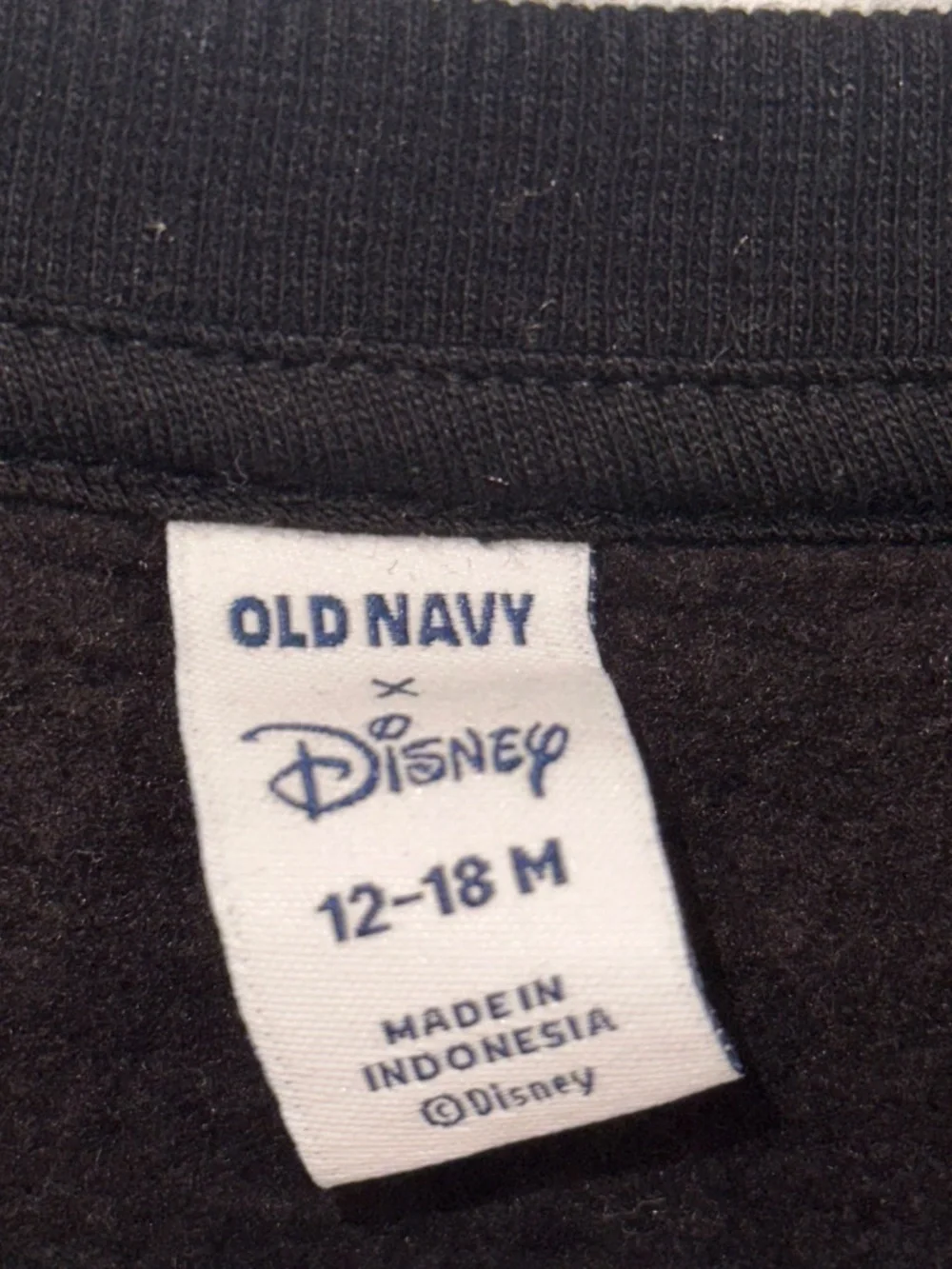 Old Navy x Disney Minnie Mouse Witch Boo Halloween Moon Sweatshirt NEW 12-18 Mos